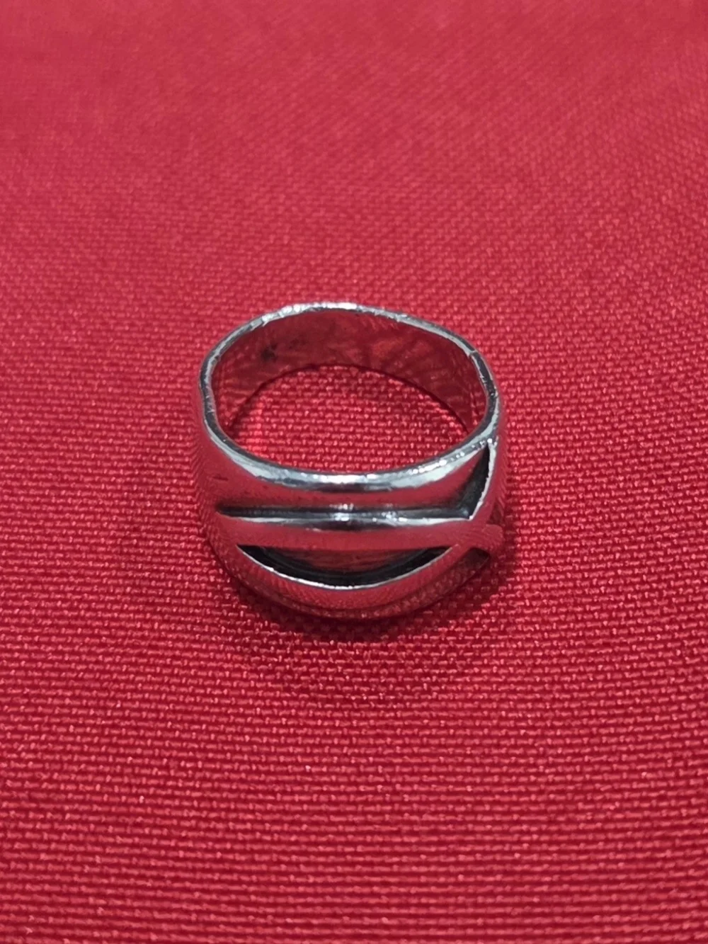 Retired James Avery-Polished Silver Open-Cut Band Ring - Women's Jewelry Size 7